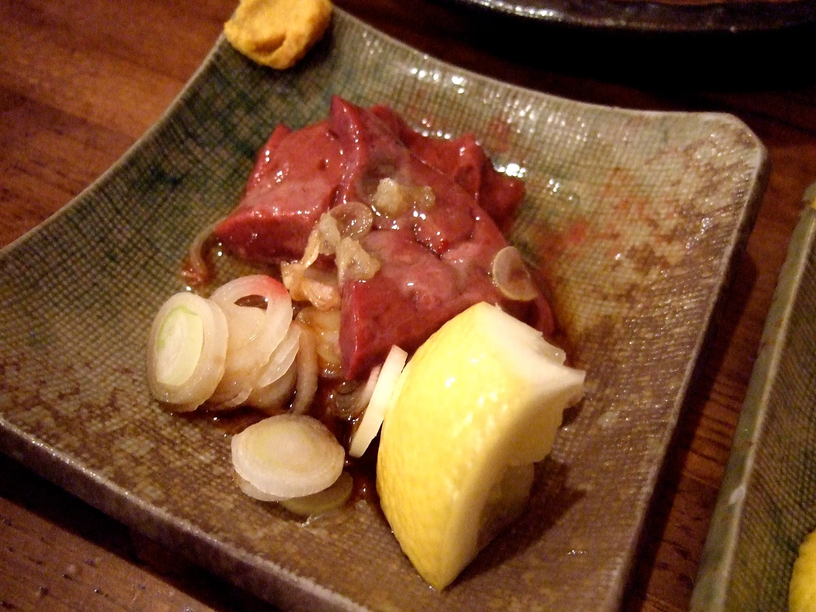 レバ刺し at 鳥茂