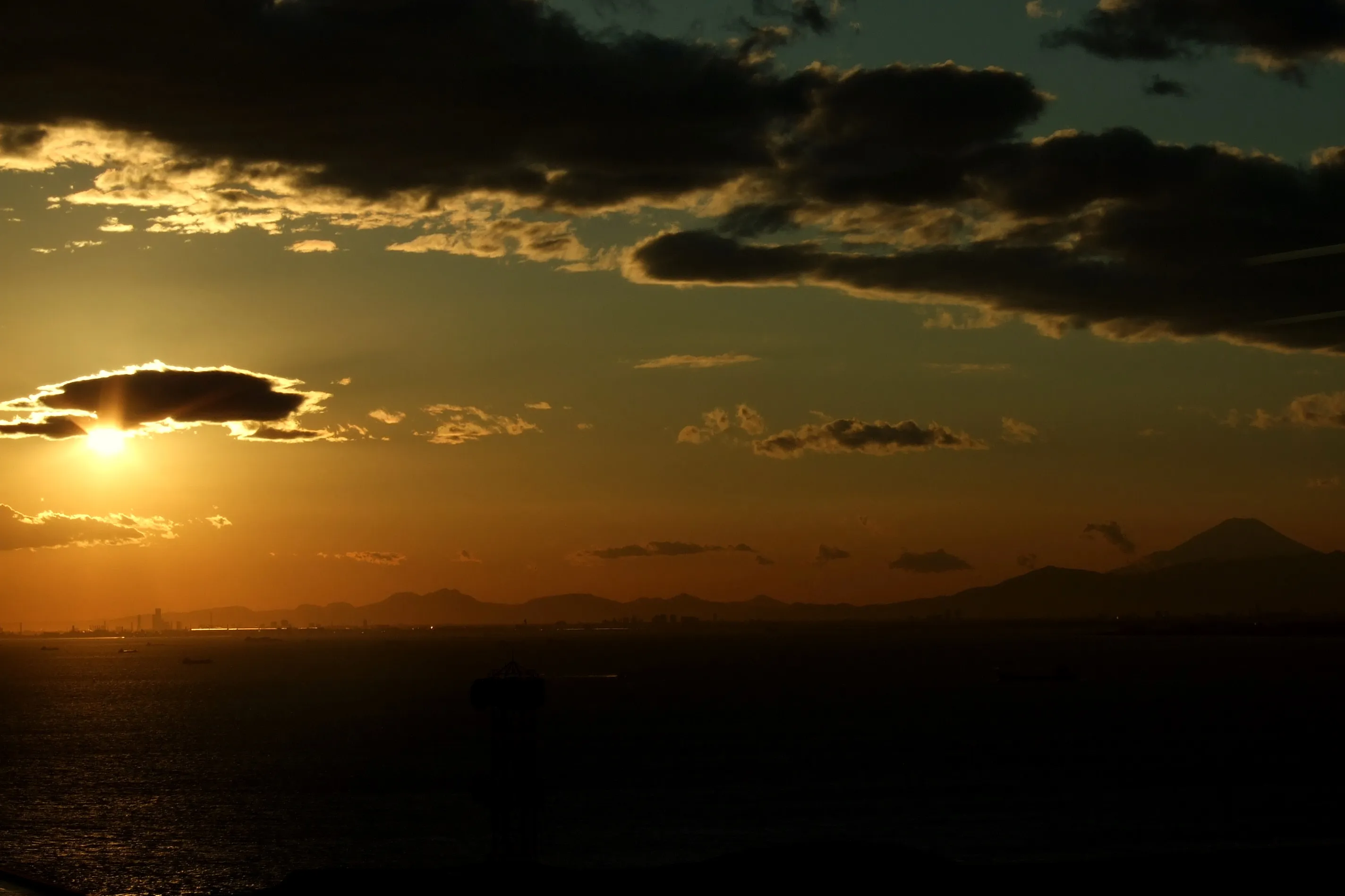 Sunset and Mt.Fuji