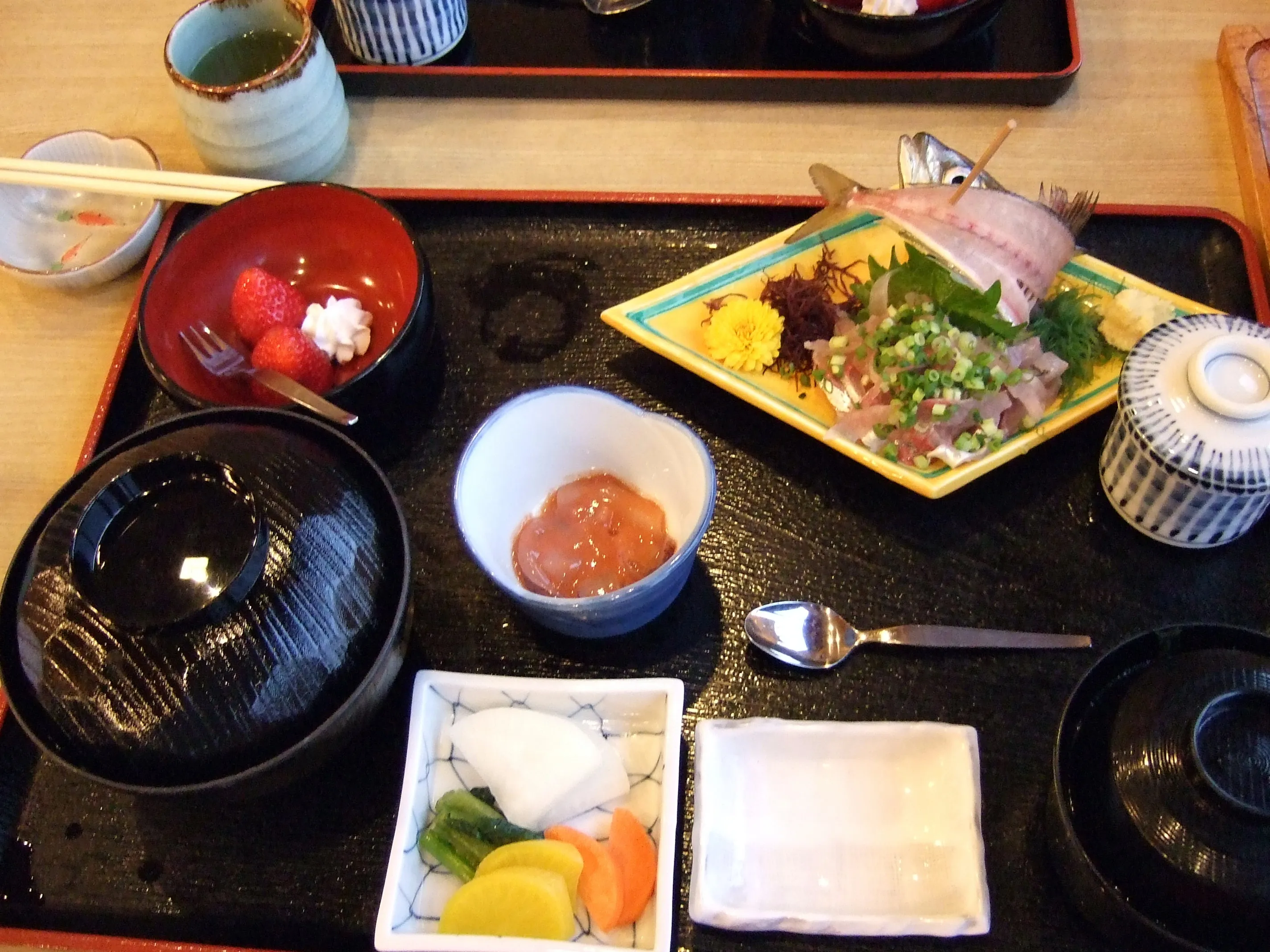 鰺のたたき定食