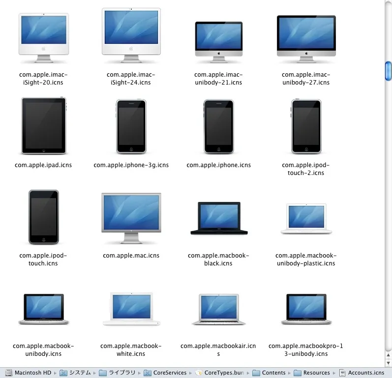 Mac icons