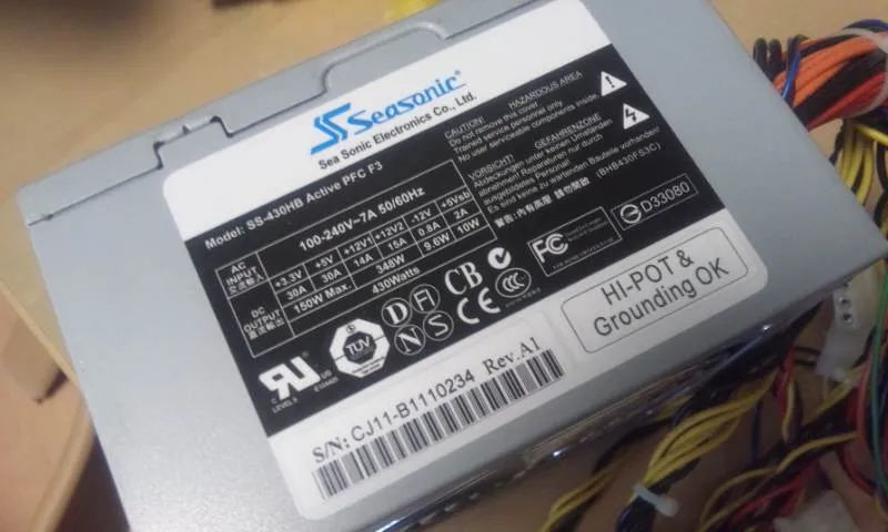 Seasonicの電源 Seasonicの電源